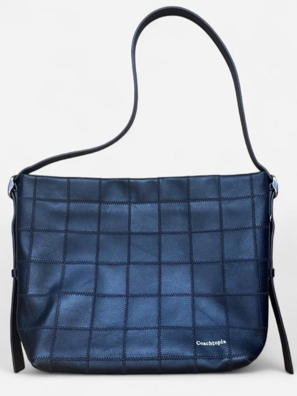 Coachtopia Alter/Ego Hobo Bag In Checkerboard Upcrafted Leather